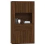 Hohes Sideboard Sperrholz braune Eiche von vidaXL, Sideboards - Ref: Foro24-3185374, Preis: 135,96 €, Rabatt: %