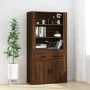 Hohes Sideboard aus braunem Eichensperrholz von vidaXL, Sideboards - Ref: Foro24-3185382, Preis: 135,29 €, Rabatt: %