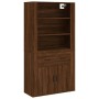 Tall oak brown plywood sideboard by vidaXL, Sideboards - Ref: Foro24-3185382, Price: 139,56 €, Discount: %