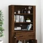 Hohes Sideboard aus braunem Eichensperrholz von vidaXL, Sideboards - Ref: Foro24-3185382, Preis: 135,29 €, Rabatt: %