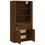 Hohes Sideboard aus braunem Eichensperrholz von vidaXL, Sideboards - Ref: Foro24-3185382, Preis: 135,29 €, Rabatt: %