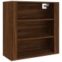 Tall oak brown plywood sideboard by vidaXL, Sideboards - Ref: Foro24-3185382, Price: 139,56 €, Discount: %