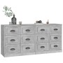 Sideboards 2 Stück betongraues Sperrholz von vidaXL, Sideboards - Ref: Foro24-3185283, Preis: 222,33 €, Rabatt: %