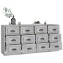 Sideboards 2 pcs concrete gray plywood by vidaXL, Sideboards - Ref: Foro24-3185283, Price: 222,33 €, Discount: %