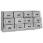 Sideboards 2 pcs concrete gray plywood by vidaXL, Sideboards - Ref: Foro24-3185283, Price: 218,91 €, Discount: %
