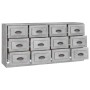 Sideboards 2 Stück betongraues Sperrholz von vidaXL, Sideboards - Ref: Foro24-3185283, Preis: 222,33 €, Rabatt: %