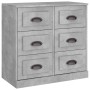 Sideboards 2 Stück betongraues Sperrholz von vidaXL, Sideboards - Ref: Foro24-3185283, Preis: 222,33 €, Rabatt: %