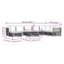 9-teiliges Gartenmöbel-Set mit Kissen aus weißem Stahl von vidaXL, Gartensets - Ref: Foro24-3186914, Preis: 554,83 €, Rabatt: %