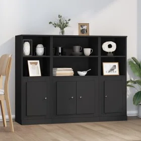 Tall sideboards 3 pieces black plywood by vidaXL, Sideboards - Ref: Foro24-3185304, Price: 205,31 €, Discount: %