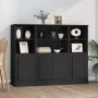 Hohe Sideboards, 3 Stück, schwarzes Sperrholz von vidaXL, Sideboards - Ref: Foro24-3185304, Preis: 205,66 €, Rabatt: %