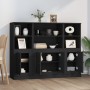 Aparadores altos 3 piezas madera contrachapada negro de vidaXL, Aparadores - Ref: Foro24-3185304, Precio: 211,05 €, Descuento: %