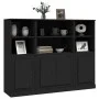 Hohe Sideboards, 3 Stück, schwarzes Sperrholz von vidaXL, Sideboards - Ref: Foro24-3185304, Preis: 205,66 €, Rabatt: %