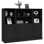Hohe Sideboards, 3 Stück, schwarzes Sperrholz von vidaXL, Sideboards - Ref: Foro24-3185304, Preis: 212,06 €, Rabatt: %