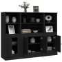 Hohe Sideboards, 3 Stück, schwarzes Sperrholz von vidaXL, Sideboards - Ref: Foro24-3185304, Preis: 212,06 €, Rabatt: %