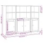 Hohe Sideboards, 3 Stück, schwarzes Sperrholz von vidaXL, Sideboards - Ref: Foro24-3185304, Preis: 205,66 €, Rabatt: %