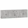 Aparadores 3 piezas madera contrachapada gris hormigón de vidaXL, Aparadores - Ref: Foro24-3185419, Precio: 257,17 €, Descuen...