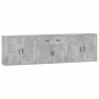 Sideboards 3 Stück betongraues Sperrholz von vidaXL, Sideboards - Ref: Foro24-3185419, Preis: 262,03 €, Rabatt: %