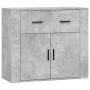 Aparadores 3 piezas madera contrachapada gris hormigón de vidaXL, Aparadores - Ref: Foro24-3185419, Precio: 257,17 €, Descuen...