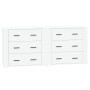 2 Stück Sperrholz Sideboards weiß von vidaXL, Sideboards - Ref: Foro24-3185407, Preis: 188,89 €, Rabatt: %
