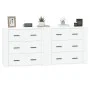2 Stück Sperrholz Sideboards weiß von vidaXL, Sideboards - Ref: Foro24-3185407, Preis: 186,09 €, Rabatt: %