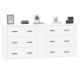 2 Stück Sperrholz Sideboards weiß von vidaXL, Sideboards - Ref: Foro24-3185407, Preis: 188,89 €, Rabatt: %