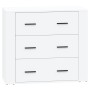 Aparadores 2 piezas madera contrachapada blanco de vidaXL, Aparadores - Ref: Foro24-3185407, Precio: 195,21 €, Descuento: %