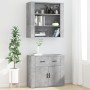 Concrete gray plywood tall sideboard by vidaXL, Sideboards - Ref: Foro24-3185379, Price: 169,86 €, Discount: %