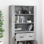 Concrete gray plywood tall sideboard by vidaXL, Sideboards - Ref: Foro24-3185379, Price: 169,86 €, Discount: %