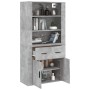 Concrete gray plywood tall sideboard by vidaXL, Sideboards - Ref: Foro24-3185379, Price: 169,86 €, Discount: %