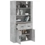 Concrete gray plywood tall sideboard by vidaXL, Sideboards - Ref: Foro24-3185379, Price: 166,91 €, Discount: %