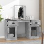Dressing table with concrete gray mirror 130x50x132.5 cm by vidaXL, Bedroom Dressers - Ref: Foro24-3185339, Price: 151,15 €, ...