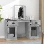 Dressing table with concrete gray mirror 130x50x132.5 cm by vidaXL, Bedroom Dressers - Ref: Foro24-3185339, Price: 149,37 €, ...