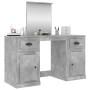 Dressing table with concrete gray mirror 130x50x132.5 cm by vidaXL, Bedroom Dressers - Ref: Foro24-3185339, Price: 151,15 €, ...