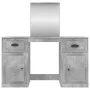 Dressing table with concrete gray mirror 130x50x132.5 cm by vidaXL, Bedroom Dressers - Ref: Foro24-3185339, Price: 149,37 €, ...