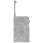 Dressing table with concrete gray mirror 130x50x132.5 cm by vidaXL, Bedroom Dressers - Ref: Foro24-3185339, Price: 151,15 €, ...