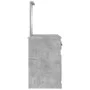 Dressing table with concrete gray mirror 130x50x132.5 cm by vidaXL, Bedroom Dressers - Ref: Foro24-3185339, Price: 149,37 €, ...