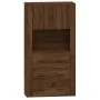 Aparador alto madera contrachapada marrón roble de vidaXL, Aparadores - Ref: Foro24-3185390, Precio: 146,97 €, Descuento: %