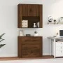 Aparador alto madera contrachapada marrón roble de vidaXL, Aparadores - Ref: Foro24-3185390, Precio: 146,97 €, Descuento: %
