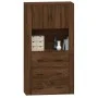 Aparador alto madera contrachapada marrón roble de vidaXL, Aparadores - Ref: Foro24-3185390, Precio: 146,97 €, Descuento: %
