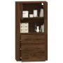 Aparador alto madera contrachapada marrón roble de vidaXL, Aparadores - Ref: Foro24-3185390, Precio: 146,97 €, Descuento: %