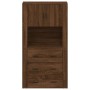 Aparador alto madera contrachapada marrón roble de vidaXL, Aparadores - Ref: Foro24-3185390, Precio: 158,53 €