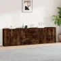 3-teilige Sideboards aus geräuchertem Eichensperrholz von vidaXL, Sideboards - Ref: Foro24-3185404, Preis: 275,53 €, Rabatt: %