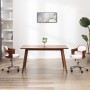 Drehbarer Esszimmerstuhl aus gebogener Holzstruktur mit weißem Kunstleder. von vidaXL, Essstühle - Ref: Foro24-287428, Preis:...