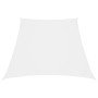 Toldo de vela trapezoidal tela oxford blanco 3/4x3 m