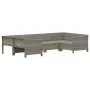 6-piece garden furniture set and gray synthetic rattan cushions by vidaXL, Garden sets - Ref: Foro24-3187300, Price: 484,40 €...