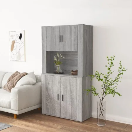 Tall gray Sonoma plywood sideboard by vidaXL, Sideboards - Ref: Foro24-3185357, Price: 161,14 €, Discount: %