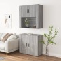 Aparador alto de madera contrachapada gris Sonoma de vidaXL, Aparadores - Ref: Foro24-3185357, Precio: 170,45 €, Descuento: %