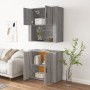 Aparador alto de madera contrachapada gris Sonoma de vidaXL, Aparadores - Ref: Foro24-3185357, Precio: 170,45 €, Descuento: %