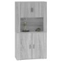 Aparador alto de madera contrachapada gris Sonoma de vidaXL, Aparadores - Ref: Foro24-3185357, Precio: 170,45 €, Descuento: %
