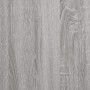 Aparador alto de madera contrachapada gris Sonoma